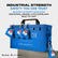 Lockout Tagout Locks Sets, 10 Blue Lockout Tagout Safety Padlocks Keyed Different, 2 Keys Per Lock