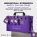 Lockout Tagout Locks Sets, 6 Purple Lockout Tagout Safety Padlocks Keyed Different, 2 Keys Per Lock
