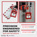 Lockout Tagout Locks Sets, 6 Red Lockout Tagout Safety Padlocks Keyed Different, 2 Keys Per Lock