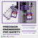 Lockout Tagout Locks Sets, 6 Purple Lockout Tagout Safety Padlocks Keyed Different, 2 Keys Per Lock