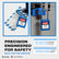 Lockout Tagout Locks Sets, 10 Blue Lockout Tagout Safety Padlocks Keyed Different, 2 Keys Per Lock