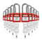 Lockout Tagout Locks Set - 10 Red Lockout Tagout Safety Padlock Keyed Different, 2 Keys Per Lock, OSHA Compliant Loto Locks for Lock Out Tag Out Stations and Devices