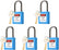 5 Yellow Lockout Tagout Locks,Keyed Alike,OSHA Compliant Safety Padlocks for Loto Kits and Stations