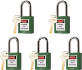 5 Blue Lockout Tagout Locks,Keyed Alike,OSHA Compliant Safety Padlocks for Loto Kits and Stations