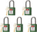5 Yellow Lockout Tagout Locks,Keyed Alike,OSHA Compliant Safety Padlocks for Loto Kits and Stations