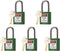 5 Blue Lockout Tagout Locks,Keyed Alike,OSHA Compliant Safety Padlocks for Loto Kits and Stations