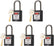 5 Yellow Lockout Tagout Locks,Keyed Alike,OSHA Compliant Safety Padlocks for Loto Kits and Stations