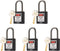 5 Green Lockout Tagout Locks,Keyed Alike,OSHA Compliant Safety Padlocks for Loto Kits and Stations
