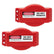 Gate Valve Lockout – ABS Plastic Red Secure Lock Device for 1 inch to 2-1/2 inch Diameter Valve Handles, Corrosion Resistance Durable Water Faucet Lock, 3011A