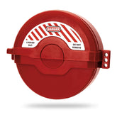 Gate Valve Lockout – ABS Plastic Red Secure Lock Device for 6-1/2 inch to 10 inch Diameter Valve Handles, Corrosion Resistance Durable Water Faucet Lock, 3014A